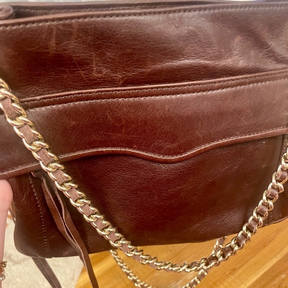 Rebecca Minkoff Brown Gold Swing Shoulder Crossbody Bag - Picture 10 of 13